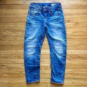 G-Star Arc 3D Mid Rise Boyfriend Relaxed Jeans with Distressed Details 23X28